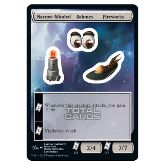 Magic The Gathering - Unfinity - Narrow-Minded Baloney Fireworks - Sticker 12/48