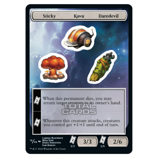 Magic The Gathering - Unfinity - Sticky Kavu Daredevil - Sticker 16/48