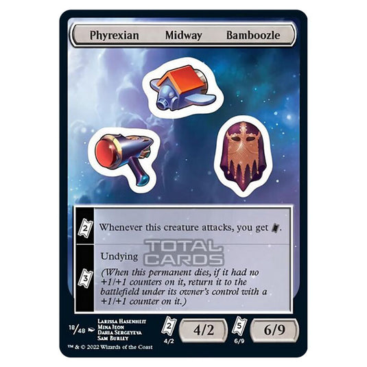 Magic The Gathering - Unfinity - Phyrexian Midway Bamboozle - Sticker 18/48