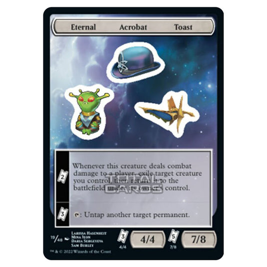 Magic The Gathering - Unfinity - Eternal Acrobat Toast - Sticker 19/48