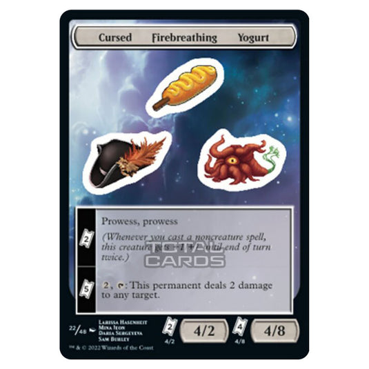 Magic The Gathering - Unfinity - Cursed Firebreathing Yogurt - Sticker 22/48