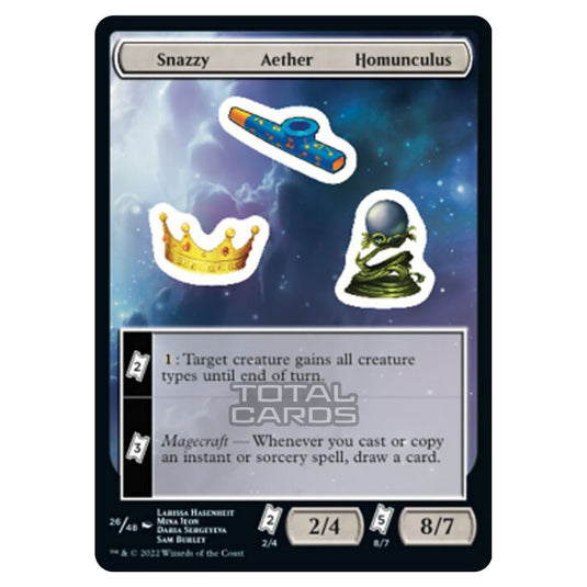 Magic The Gathering - Unfinity - Snazzy Aether Homunculus - Sticker 26/48