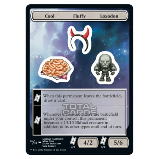 Magic The Gathering - Unfinity - Cool Fluffy Loxodon - Sticker 28/48