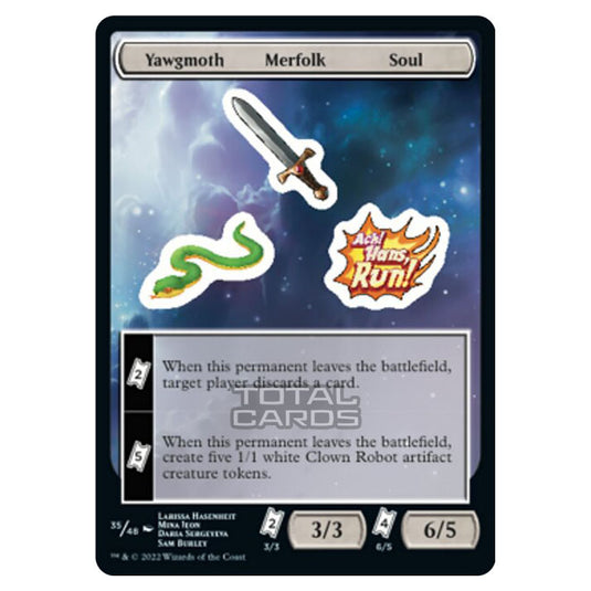 Magic The Gathering - Unfinity - Yawgmoth Merfolk Soul - Sticker 35/48