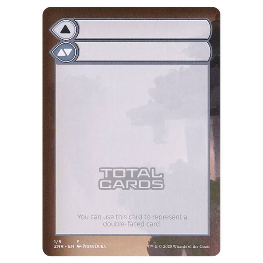 Magic The Gathering - Zendikar Rising - Substitute Cards - Double-Faced Substitute Card - 1/9