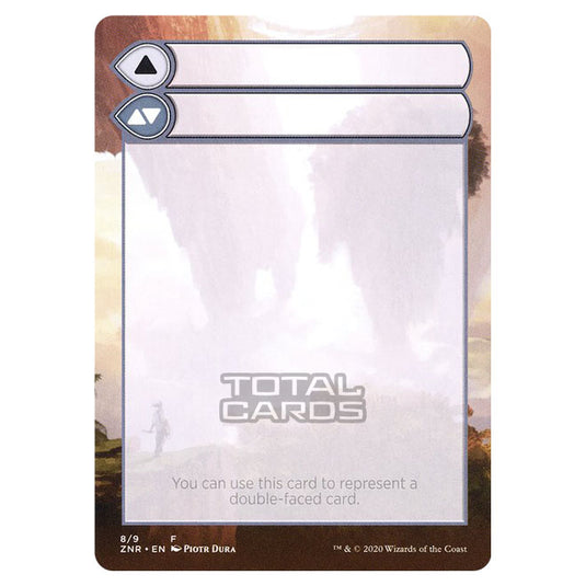 Magic The Gathering - Zendikar Rising - Substitute Cards - Double-Faced Substitute Card - 8/9