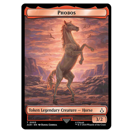 Phobos 0005 card from the Magic The Gathering set Universes Beyond - Assassin's Creed - Tokens