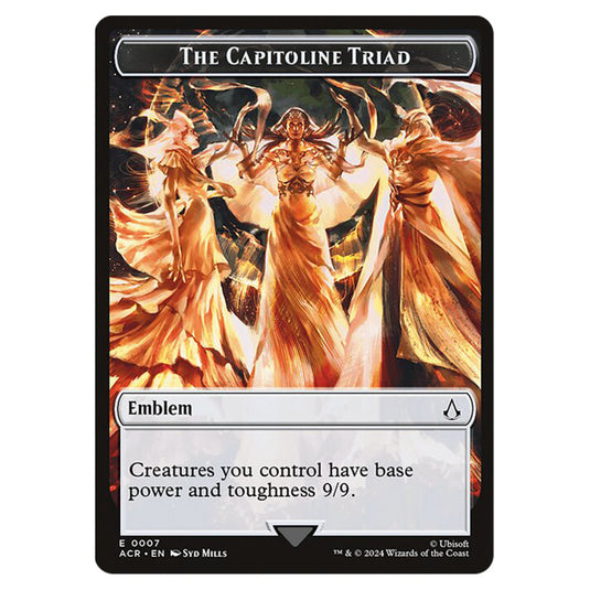 The Capitoline Triad Emblem 0007 card from the Magic The Gathering set