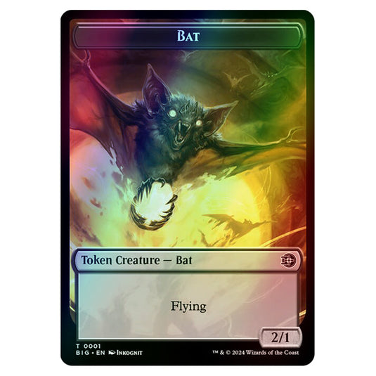 Magic The Gathering - Outlaws of Thunder Junction - The Big Score Tokens - Bat - 0001 (Foil)