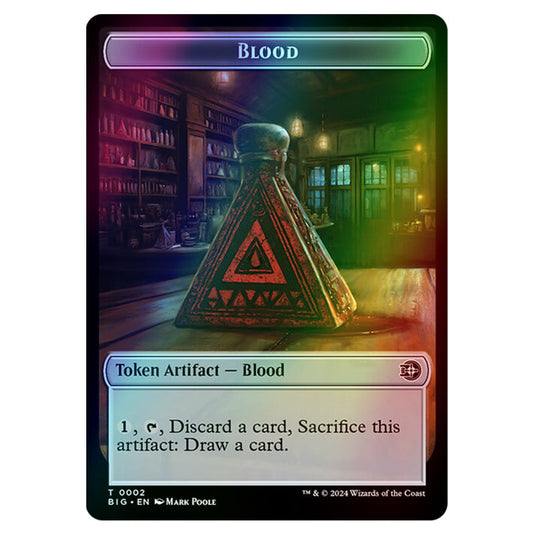 Magic The Gathering - Outlaws of Thunder Junction - The Big Score Tokens - Blood - 0002 (Foil)