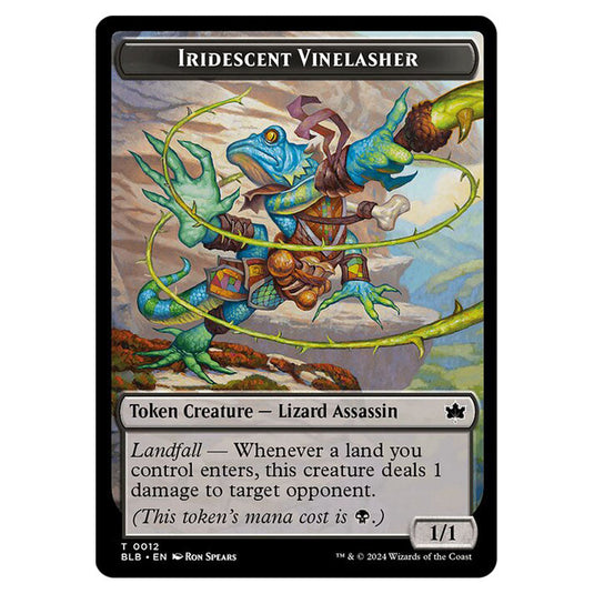 Magic The Gathering - Bloomburrow Tokens - Iridescent Vinelasher - 0012