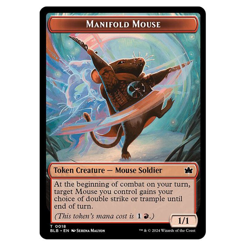 Magic The Gathering - Bloomburrow Tokens - Manifold Mouse - 0018 Magic The Gathering - Bloomburrow Tokens - Manifold Mouse - 0018