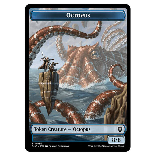 Octopus 0014 card from the Magic The Gathering set Bloomburrow Commander Tokens