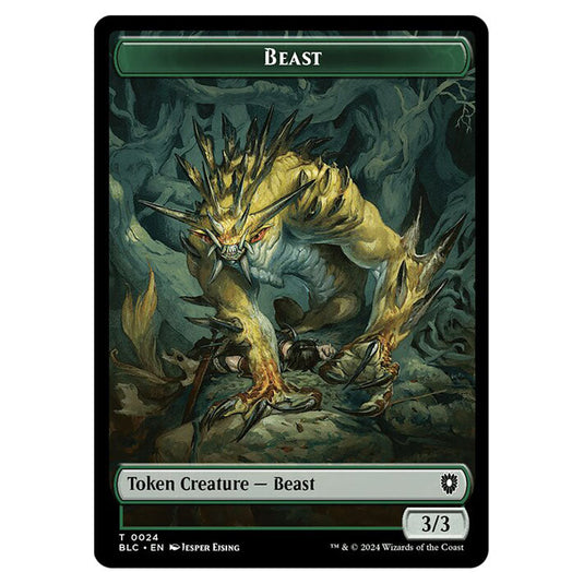 Beast 0024 card from the Magic The Gathering set Bloomburrow Commander Tokens
