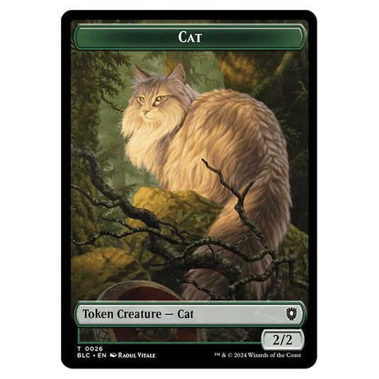 Cat 0026 card from the Magic The Gathering set Bloomburrow Commander Tokens
