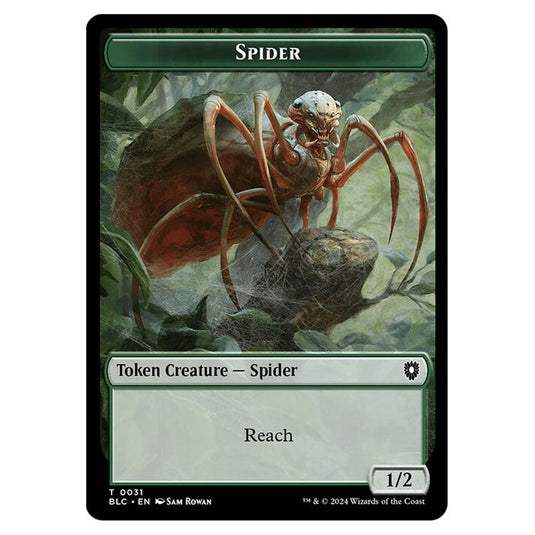 Spider 0031 card from the Magic The Gathering set Bloomburrow Commander Tokens