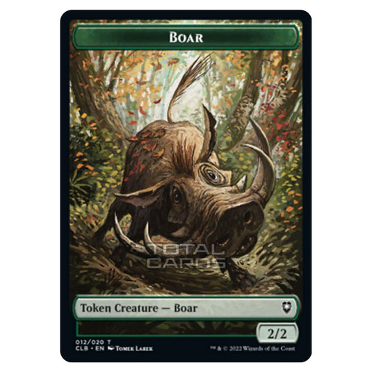 Magic The Gathering - Commander Legends - Battle for Baldur's Gate - Token - Boar - 012/020