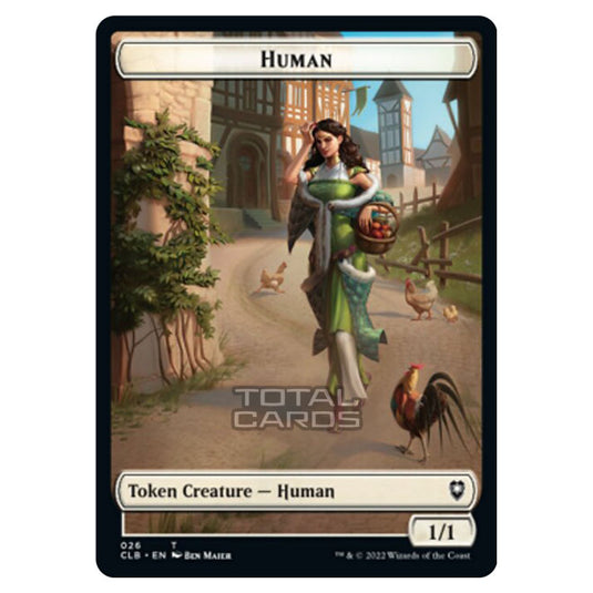 Magic The Gathering - Commander Legends - Battle for Baldur's Gate - Token - Human - 026/020