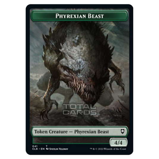 Magic The Gathering - Commander Legends - Battle for Baldur's Gate - Token - Phyrexian Beast - 041/020