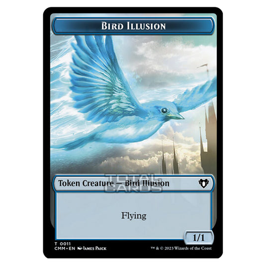 Magic The Gathering - Commander Masters Tokens - Bird Illusion - 0011