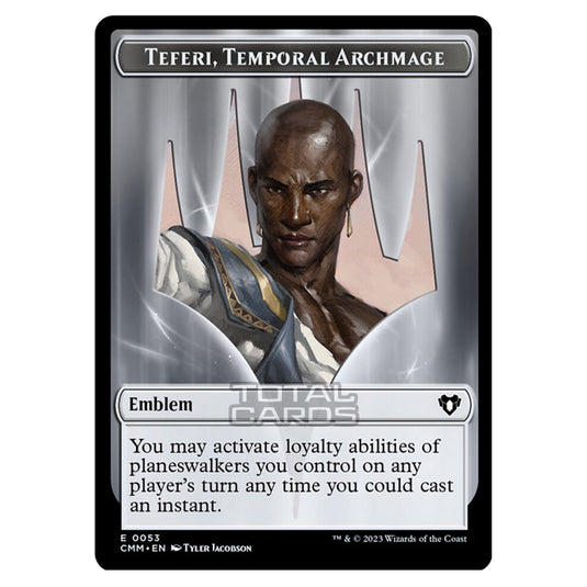 Magic The Gathering - Commander Masters Tokens - Teferi, Temporal Archmage Emblem - 0053