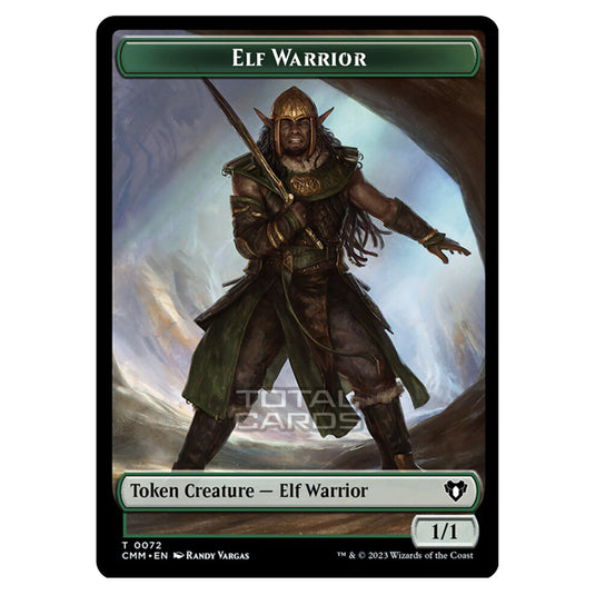 Magic The Gathering - Commander Masters Tokens - Elf Warrior - 0072