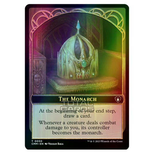 Magic The Gathering - Commander Masters Tokens - The Monarch - 0050 (Foil)