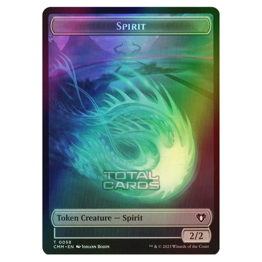 Magic The Gathering - Commander Masters Tokens - Spirit - 0058 (Foil)
