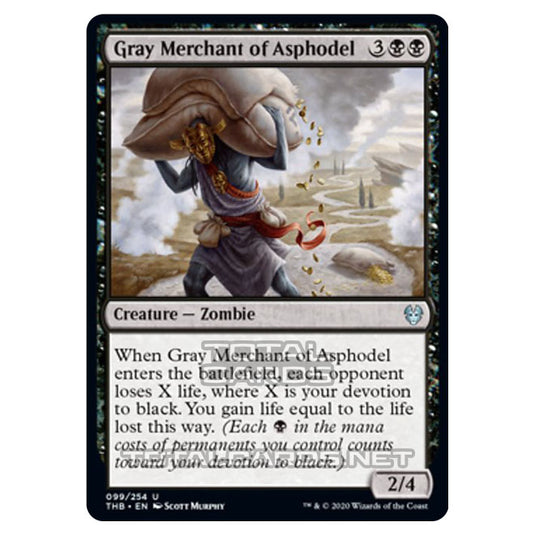 Magic The Gathering - Theros Beyond Death - Gray Merchant of Asphodel - 99/254