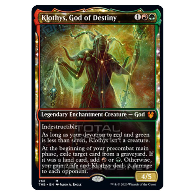 Magic The Gathering - Theros Beyond Death - Klothys, God of Destiny - Magic The Gathering - Theros Beyond Death - Klothys, God of Destiny -