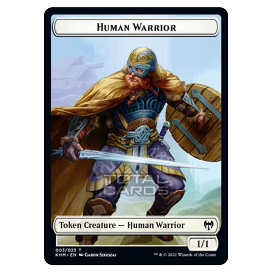 Magic The Gathering - Kaldheim - Tokens - Human Warrior - 3/23