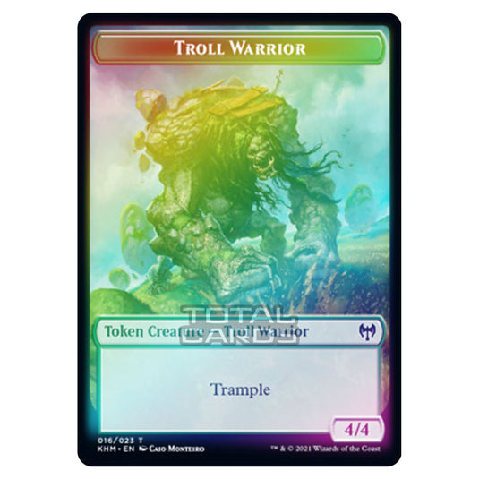 Magic The Gathering - Kaldheim - Tokens - Troll Warrior - 16/23 (Foil)