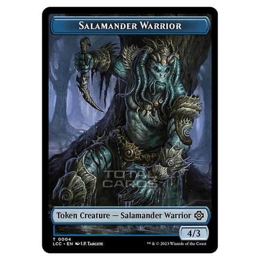 Magic The Gathering - The Lost Caverns of Ixalan - Commander Tokens - Salamander Warrior - 0004