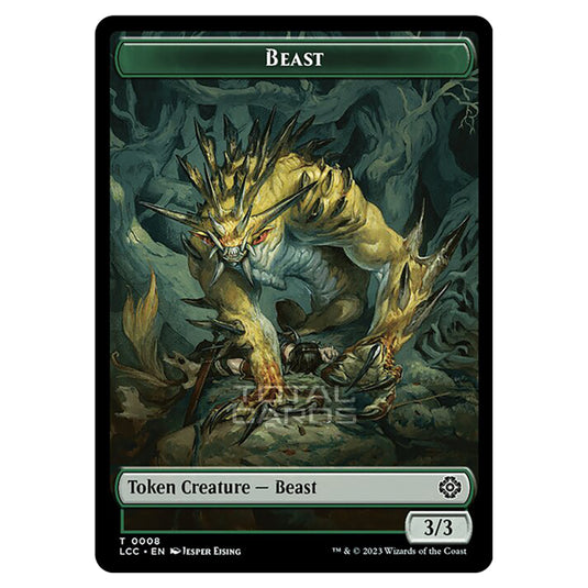 Magic The Gathering - The Lost Caverns of Ixalan - Commander Tokens - Beast - 0008