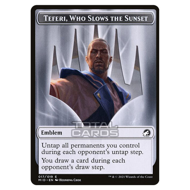 Magic The Gathering - Innistrad - Midnight Hunt - Teferi, Who Slows th Magic The Gathering - Innistrad - Midnight Hunt - Teferi, Who Slows th