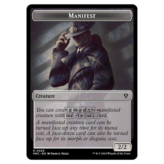 Magic The Gathering - Murders at Karlov Manor - Commander - Tokens - Manifest - 0029
