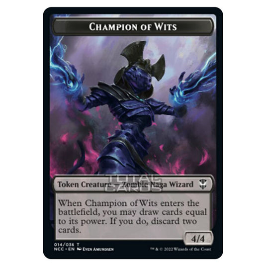 Magic The Gathering - Streets of New Capenna - Commander Tokens - Champion of Wits - 14/36