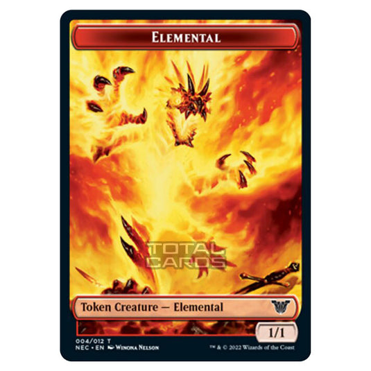 Magic The Gathering - Kamigawa - Neon Dynasty - Commander Tokens - Elemental - 4/12