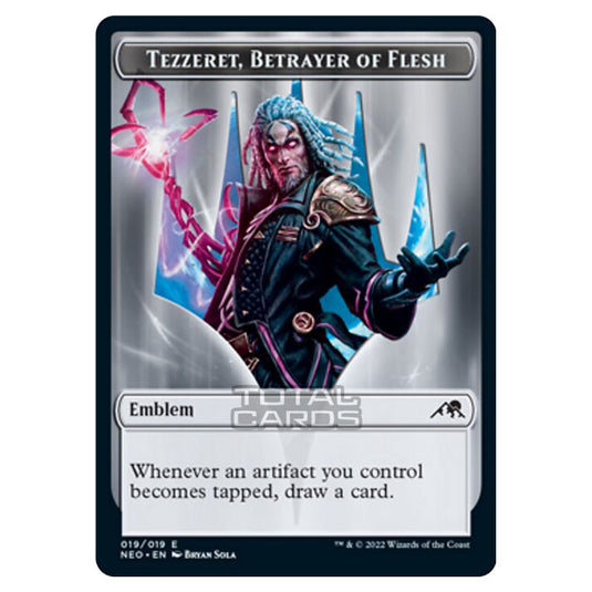 Magic The Gathering - Kamigawa - Neon Dynasty - Tezzeret, Betrayer of Flesh Emblem - 19/19