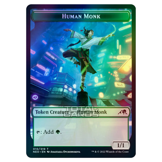 Magic The Gathering - Kamigawa - Neon Dynasty - Human Monk - 10/19 (Foil)