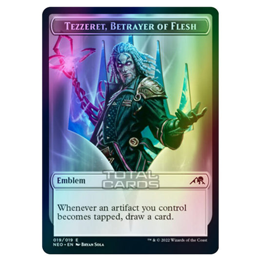 Magic The Gathering - Kamigawa - Neon Dynasty - Tezzeret, Betrayer of Flesh Emblem - 19/19 (Foil)