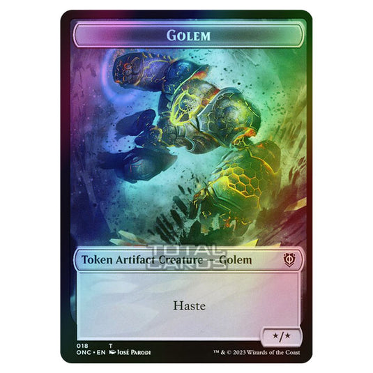 Magic The Gathering - Phyrexia - All Will Be One - Commander - Tokens - Golem - 18/23 (Foil)