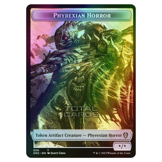 Magic The Gathering - Phyrexia - All Will Be One - Commander - Tokens - Phyrexian Horror - 20/23 (Foil)
