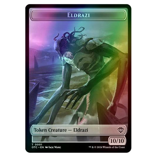 Magic The Gathering - Outlaws of Thunder Junction - Commander Tokens - Eldrazi - 0001 (Foil)