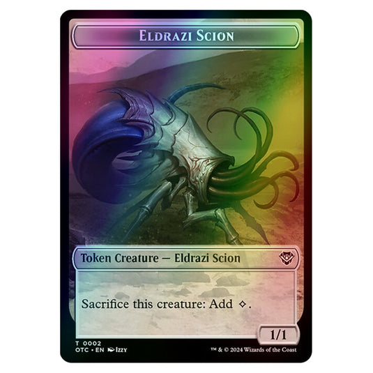 Magic The Gathering - Outlaws of Thunder Junction - Commander Tokens - Eldrazi Scion - 0002 (Foil)
