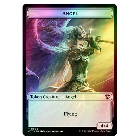 Magic The Gathering - Outlaws of Thunder Junction - Commander Tokens - Angel - 0003 (Foil)