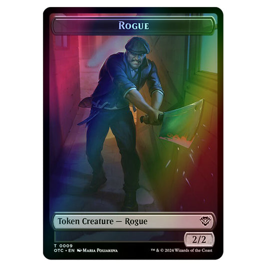 Magic The Gathering - Outlaws of Thunder Junction - Commander Tokens - Rogue - 0009 (Foil)