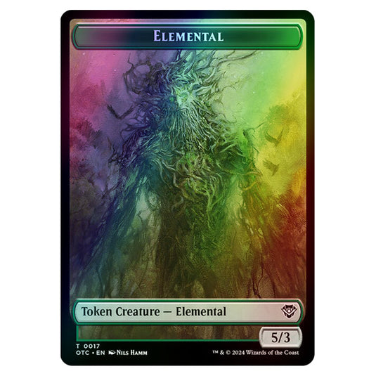Magic The Gathering - Outlaws of Thunder Junction - Commander Tokens - Elemental - 0017 (Foil)