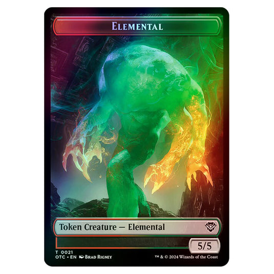 Magic The Gathering - Outlaws of Thunder Junction - Commander Tokens - Elemental - 0021 (Foil)