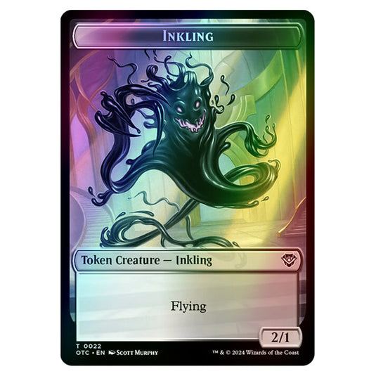 Magic The Gathering - Outlaws of Thunder Junction - Commander Tokens - Inkling - 0022 (Foil)